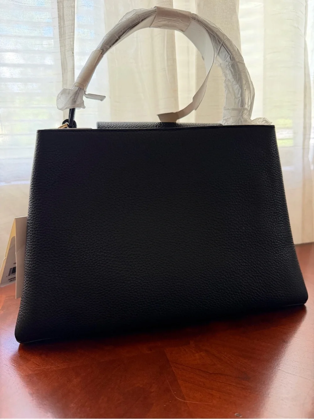 Tory Burch Britten Black Leather Satchel
